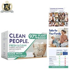 Softening Dryer Sheets - 120 Pack - Gentle on Sensitive Skin, Fresh Scent