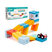 QBI Travel Magnetic Blocks, Race Car Track Building Toy Ages 3 ... USA FAST SHIP