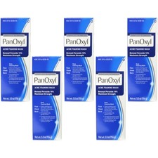 5 Pack Panoxyl Benzoyl Peroxide Foaming Acne Wash 10 5.5Oz New