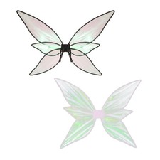 Children Fairy Wings Reflecting Ultra-thin Cloth with Elastic Band Costume Props