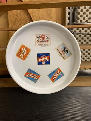 POINT BREWING BEER LABEL TRAY. 13 Inch metal tray. Wisconsin