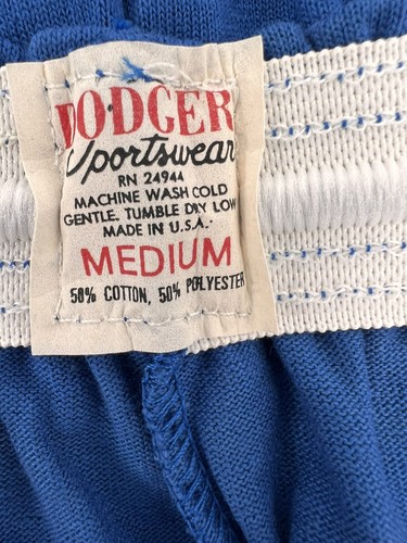 Vintage DODGER Athletic BLUE Adult Shorts*THE SHORTS PEOPLE *Made in USA MEDIUM - Picture 10 of 10