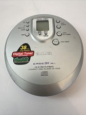 Aiwa Personal Portable CD Player XP-ZV71 Electronic Anti Shock Headphones