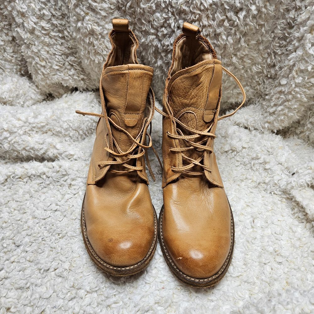 Silent D Chug Supple Tan Leather Laceup Boots sz … - image 4