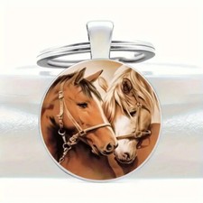 HORSE  WESTERN GIFTS ACCESSORIES HORSES KEY CHAIN KEY RING b