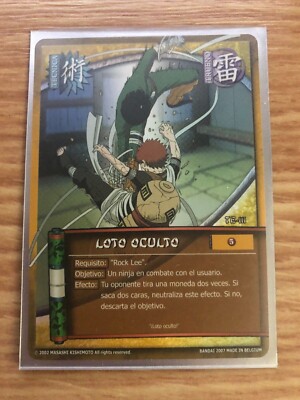 Naruto TCG Card Rock Lee Loto Oculto TE111 SERIE 3 NM Super Rara. Idioma Español