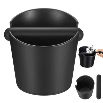 MARKENLOS Abklopfbehälter für Siebträger, Knock Box Espresso Abschlagbox, Barista Zubehör