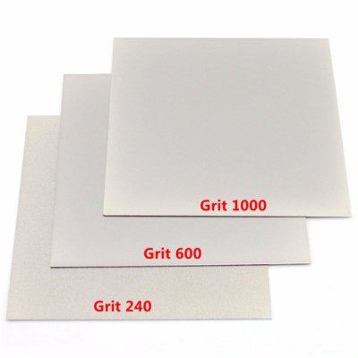 Diamond Sharpening Stone Coated Flat Steel Knife Sharpener 240 600 1000 Grit