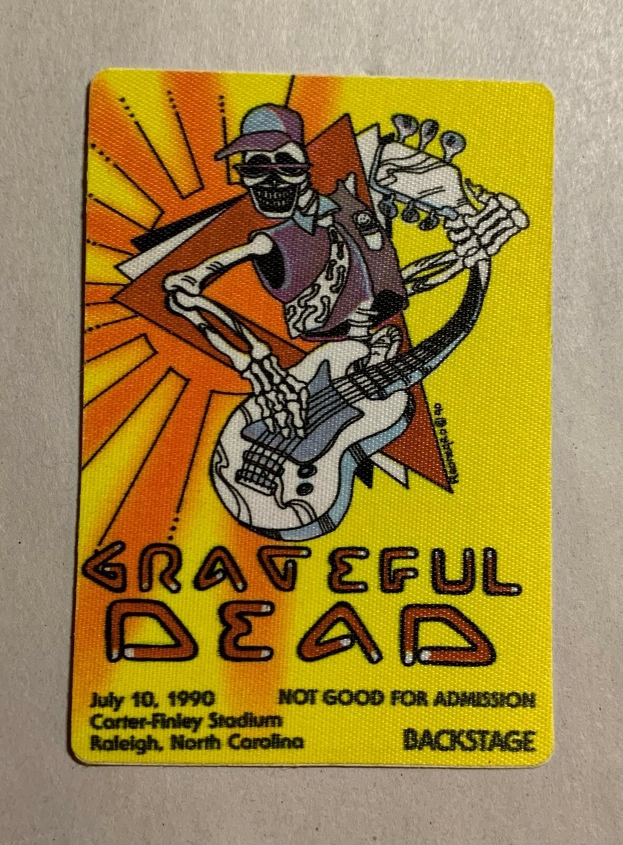 Grateful Dead Backstage Pass 7-10-90 7/10/90 Raleigh NC Carter