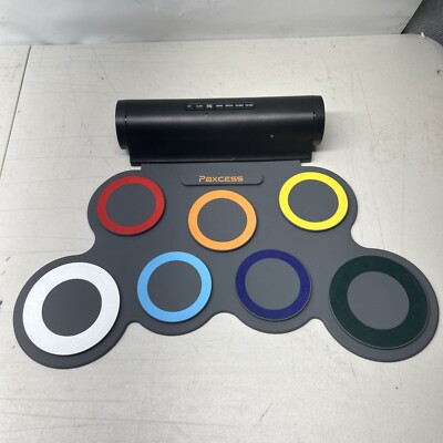 7 Pads Electronic Drum Set, Roll-Up Drum Practice Pad Drum Kit with Headphone...