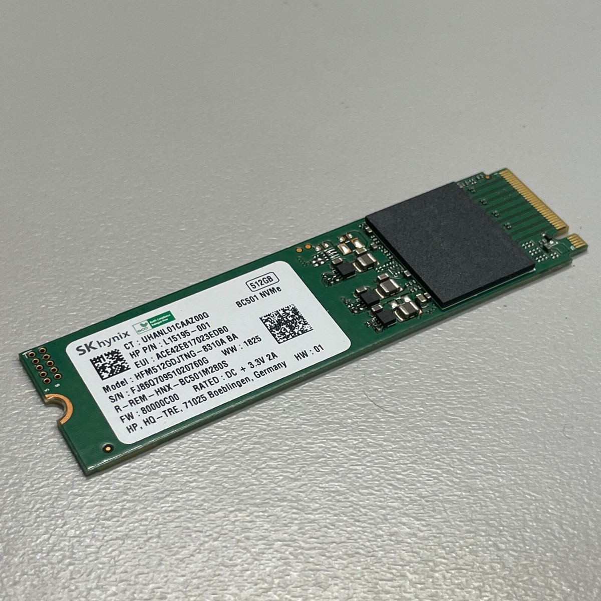 SK Hynix 512GB BC501 PCIe NVMe 2280 SSD Solid State Drive