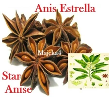 Anis Estrella Flor de Anis 3 oz Star Anise Illicium verum Aniz de Estrella