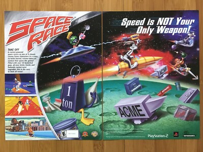 Space Race PS2 Playstation 2 2002 Vintage Print Ad/Poster Official ...