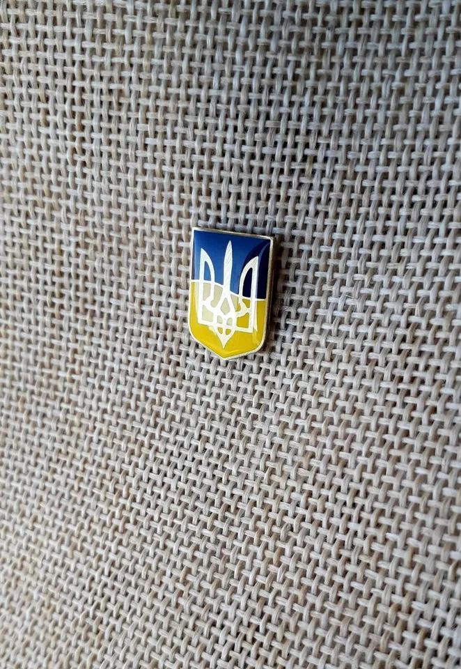 Украинский лацкан булавка золотой тризуб трезубец символ Рождественский подарок подарочная коробка 0,6» - Изображение 2 из 4