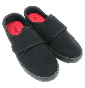 Kids Boys Girls School Pe Plimsolls Plimsoles Canvas All Black Strap Pumps  Shoes | eBay