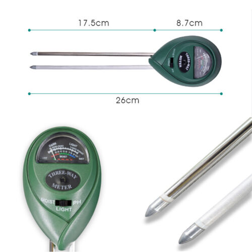 3 in1 Soil Tester Water PH Moisture Light Test Meter Kit Garden Plant Flower - Picture 10 of 12