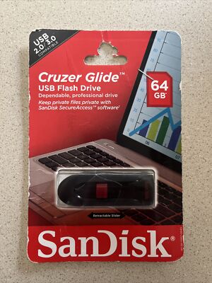 SanDisk Cruzer Glide USB Flash Drive 64GB