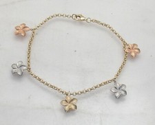 Technibond 3D Floral Plumeria Charm Bracelet ...