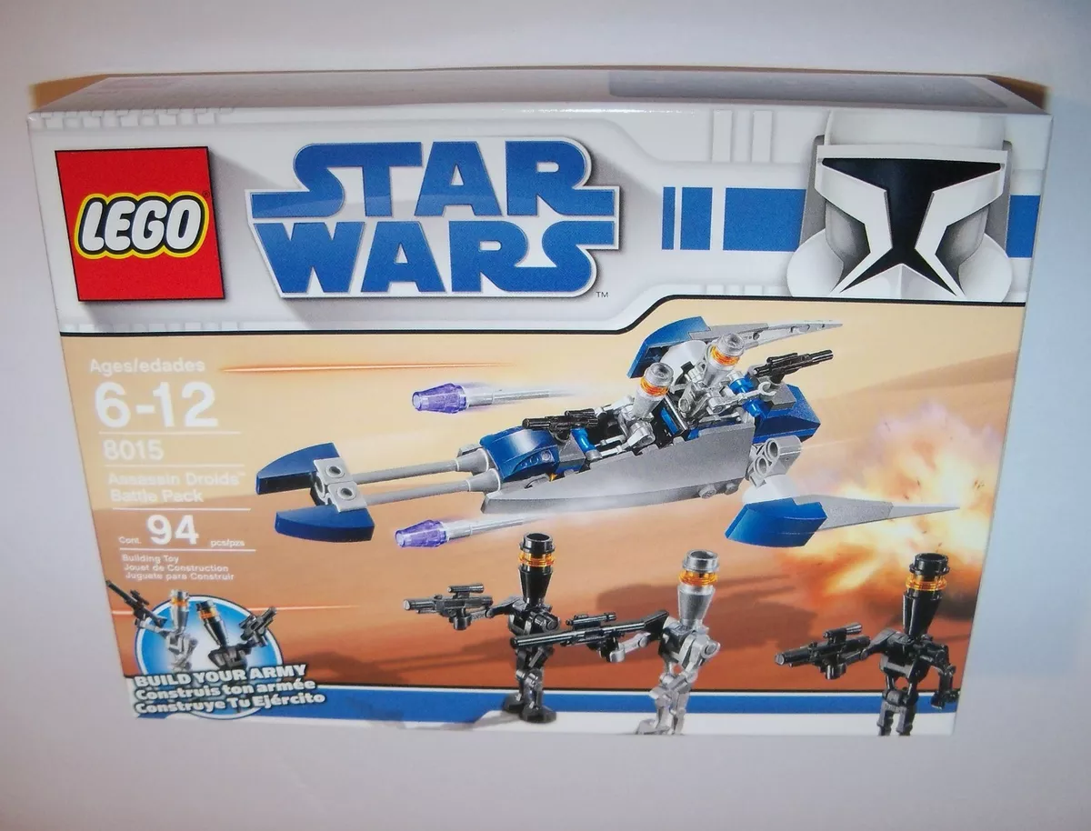 Retired LEGO Star Wars CLONE WARS 8015 ASSASSIN DROID BATTLE PACK