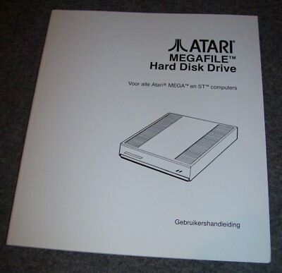 Neu Atari 520 1040 Mega St Computer Megafile Owner's Benutzer Handbuch Deutsch