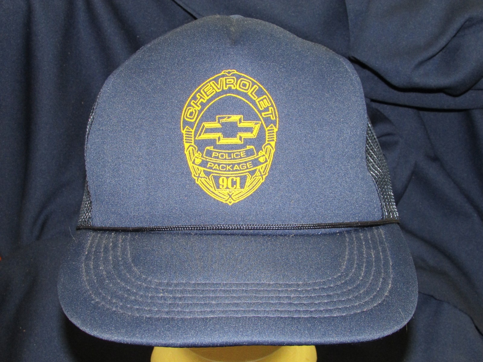 trucker hat baseball cap CHEVROLET POLICE PACKAGE retro rare rave cool style