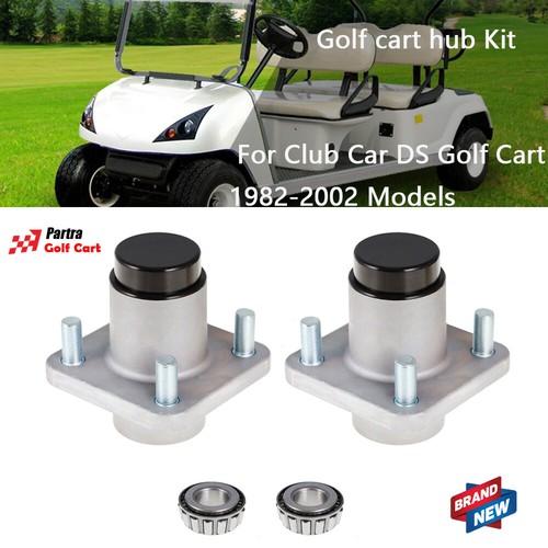 For Club Car DS Models 2 1982-2002 Golf Cart Front Wheel Hub Kit Bearings Seals