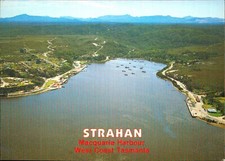 Strahan Macquarie Harbour Tasmania Postcard. Australia Vintage 80s Aerial View