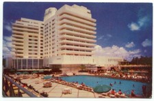 Eden Roc Hotel Cabana and Yacht Club Miami Beach FL Postcard Florida