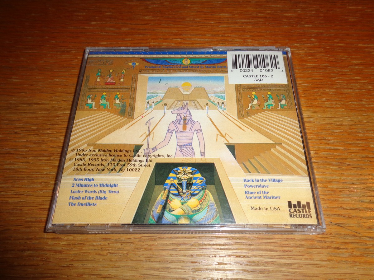 1CD Version Iron Maiden Powerslave 1995 Castle Records | eBay