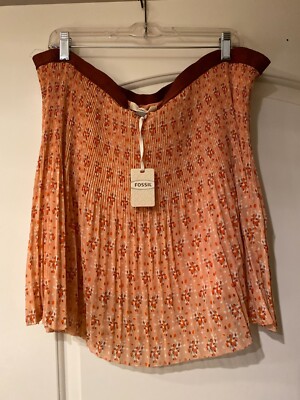 BRAND NEW W TAG!!! CUTE ''FOSSIL'' SIZE LARGE SKIRT (WIDE WAIST) VERY CUTE!!