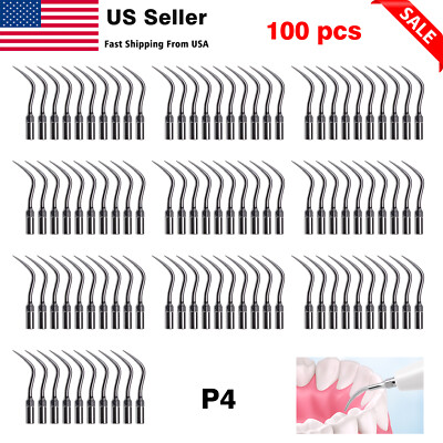 P4 Dental Ultrasonic Scaler Perio Tips fit EMS WOODPECKER Handpiece Tube