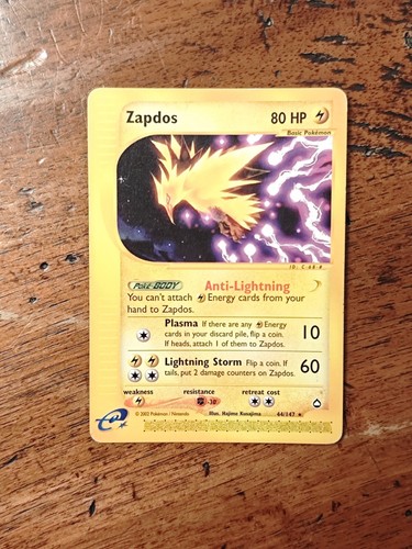 44/147 ZAPDOS Expedition Rare no holo - Pokémon Card 🌩️ - Foto 4 di 12