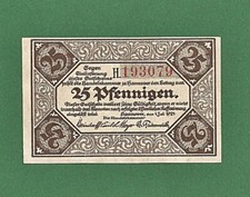 10 025 Notgeld Hannover Handelskammer 25 Pfg. (Pfennigen), 1.7.1921