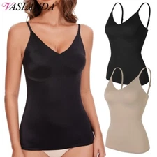 V-Neck Camisole Compression Tank Tops Women Tummy Control Shapewear Body Shaper