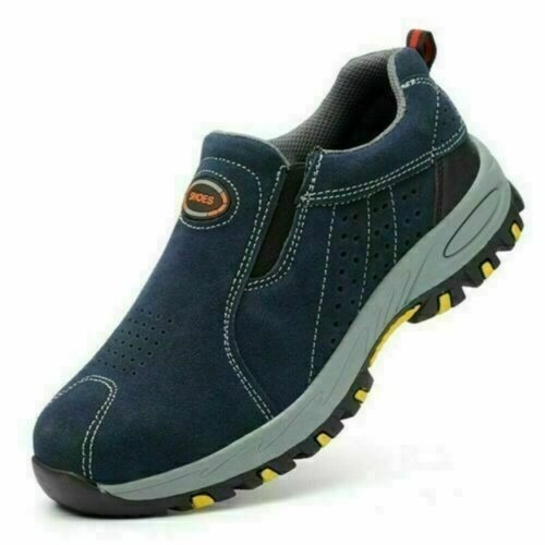 Herren Unverwüstlich Sicherheitsschuhe Stahlkappe Arbeit Slipper Stiefel Wandern Turnschuhe - Bild 4 von 12