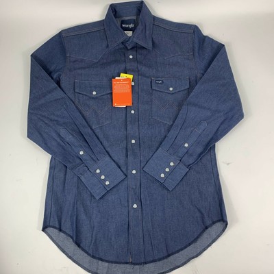 Wrangler Men's Medium Indigo Denim Long 