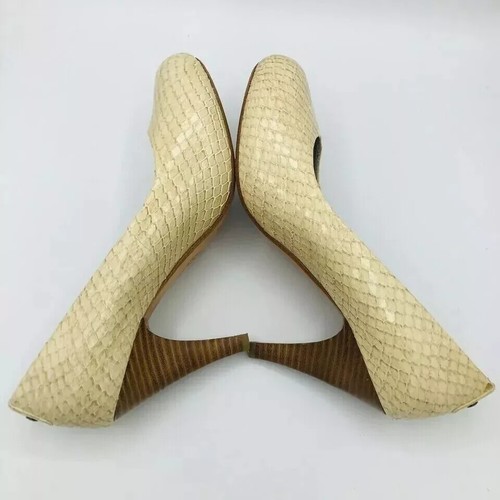 Johnston & Murphy Womens Shoes Size 7.5 M Heels Stiletto Snake Print Slip On - Picture 11 of 12