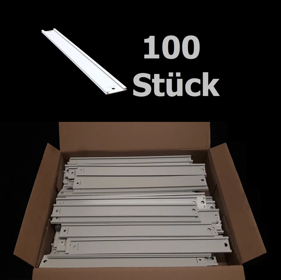 POS TUNING NEU 100x POS Führungsgleitprofil L333 für Pusher Tabakwaren Zigarettenregale