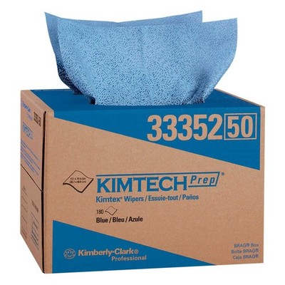 Kimberly Clark Kimtech Prep Kimtex 12.1'' x 16.8'' Blue Wipers
