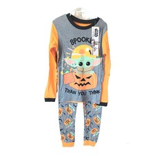 Halloween Pajama Set: Star Wars Baby Yoda Boys/Girls 6 Long Sleeves Pants