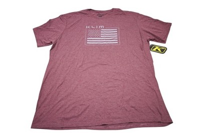 Klim 3688-000-170-137 3XL Maroon Frost/Monument Tri-Blend T-Shirt NOS