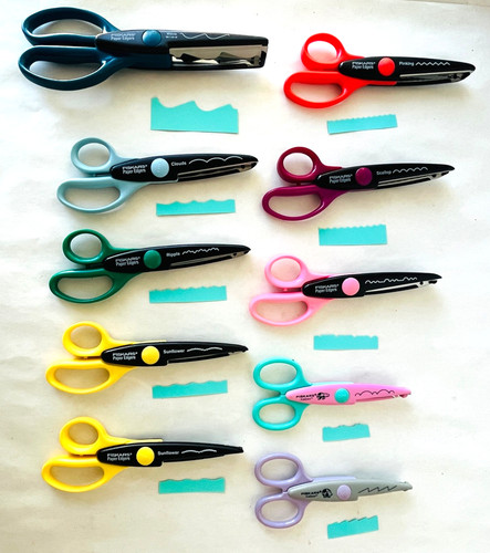 Lot 10 Fiskars Scissors Paper Edgers Decorative Scrapbooking Edges Corners