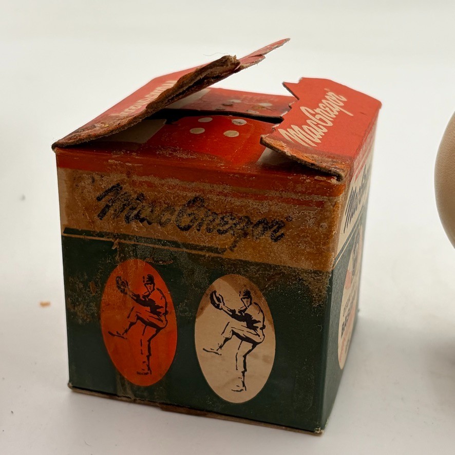 VTG MacGregor Horse Hide Official Little League Ball W/ Box B76C