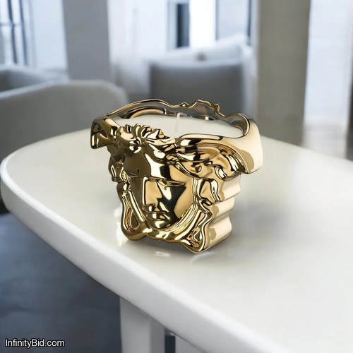 Versace Rosenthal Medusa Grande Gold Scented candle 14493-426157-24871 Porcelain - Picture 2 of 3