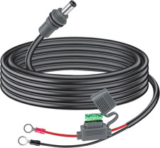 Starlink Mini Power Cable - 12V/24V Battery Adapter, O Ring to DC Extension