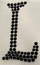 Recollections Halloween Bling Rhinestone Gem Embellishment Letter L 422449