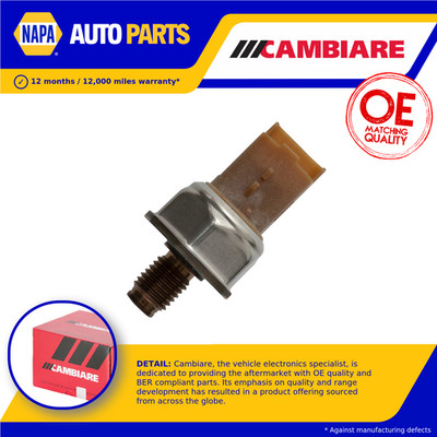 Fuel Pressure Sensor fits PEUGEOT TRAVELLER 1.6D 16 to 18 9676643800 9676643880