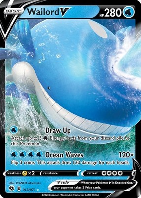 Pokemon Wailord V - 013/073 - Ultra Rare NM-Mint Champion's Path