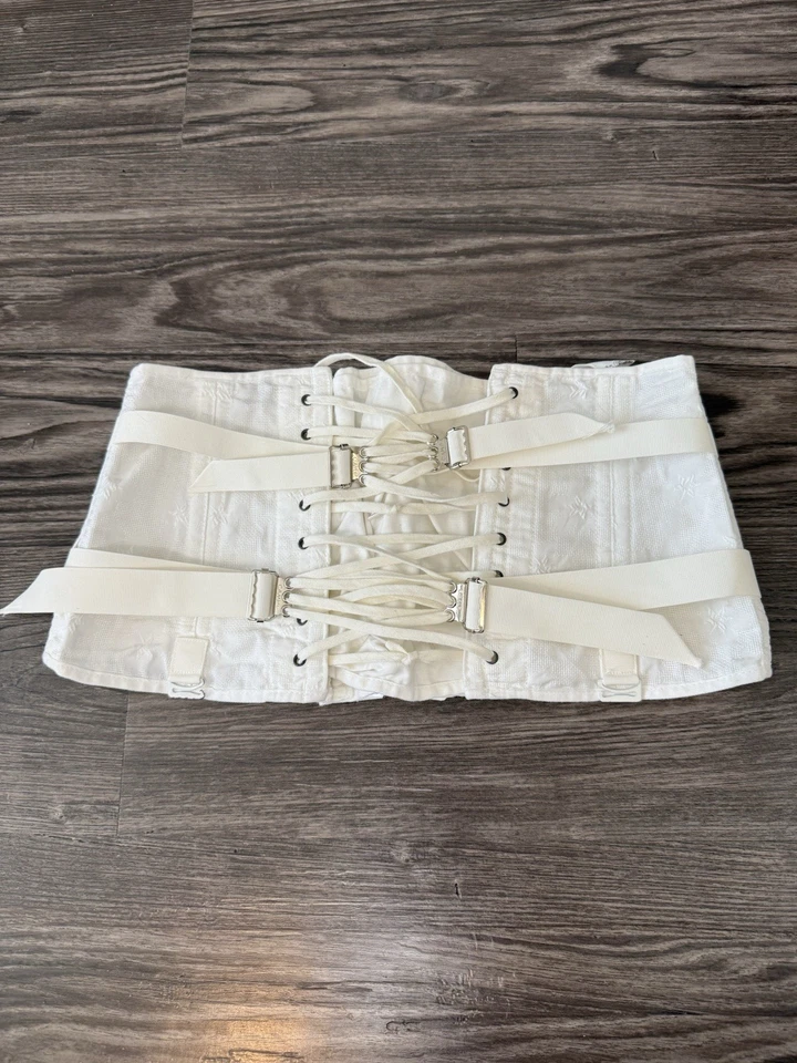 Corsé Médico Vintage Años 60 Camp Modelo 192 Blanco Floral Talla 36 Foto 2 de 4
