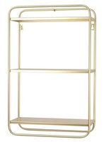 Badregal Wandbord Goldfarben Regal Metallregal HäNgeregal Wohnregal Wandregal